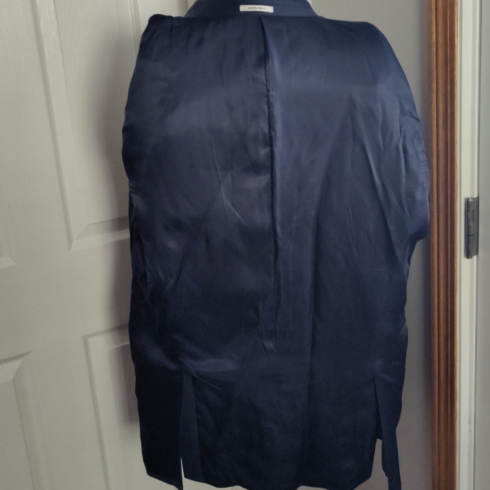 Vintage Peter Millar Blazer Made In Canada Size 46T 100%wool Navy Blue - Picture 5 of 9